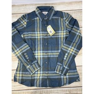 Legendary Whitetails Flannel Button Down Shirt Grey Blue Women’s‎ Size Small